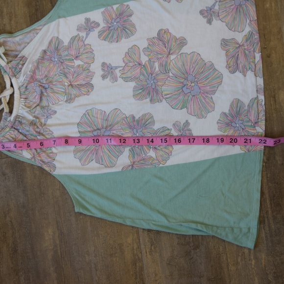 Deletta Sorin Floral Halter Boho Tank Silk Rayon - Picture 6 of 6